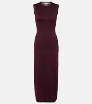 [Ferragamo] Ferragamo Lurex® maxi dress AU 14 burgundy