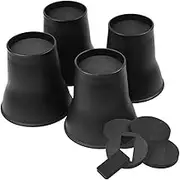 Lyaciomn 4PCS Bed Risers 6 Inch Heavy Duty Round Furniture Risers for Bed Desk Table Sofa Couch Bed Lifts Risers