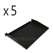 5 Pack - 1 Space Cantilever Server Monitor Rack Mount Shelf - 19" 1U 10" Deep