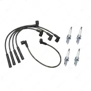Bosch Ignition Leads + 4 x Denso TT Spark Plugs for Seat Cordoba 6K ADZ 1.8L