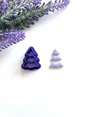 Christmas tree cutter for polymer clay, earring clay cutters, do it yourself