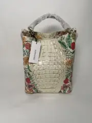 NWT Brahmin Large Amelia Ivory Tahiti Bag