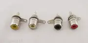 20x RCA Phono Female Chassis Screws Panel Mount Soldering Socket Metal Connector
