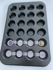 Wilton 24 cup New Mini Cupcake Pan Ultra Bake Non-Stick Muffin and Cupcake Pan