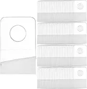 1000 PCS Self Adhesive Hanging Tabs, 1x1-1/2 Inch Round Hole Hanger Hang Tag Hooks for Retail Store Supplies Display
