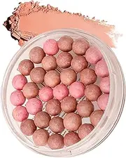 Cosmetics Soft Glow Blusher - Little Round Pot Blusher | Long-Lasting Makeup Blendable Cheek Makeup | High Pigment Buildable Facial Beauty Supplies for Women Family Friends Girls Adults