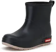 [YUHITYGZGS] Short Rain Boots for Women and Men, Lightweight Waterproof Garden Boots, Anti-Slip Chelsea Womens Rain Boots, Stylish Mid Heel rubber Ankle Booties with Comfy Insoles for Outdoor