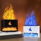 Himalayan Salt Lamp Scent Diffuser Fireplace Fire Flame Air Diffuser Humidifier