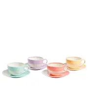 Royal Doulton 1815 Bright Set of 4 Cappuccino And Saucer Set