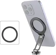 Foldable Magnetic Phone Mount Phone Holder Phone Tripod Mount with Cold Shoe Adapter 1/4 Inch Thread Replacement for 15/14/13/12 Series and More