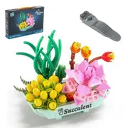 277pcs Creative MINI Flower Pot Plant Building Block City Tree Decoration Bricks DIY Christmas Boys Kids Toys Gifts