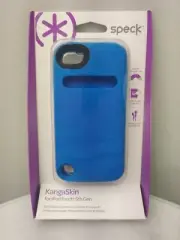 Speck KangaSkin Case for iPod Touch 5 With Handy Mini Pouch Storage Cobalt Blue