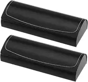 [Minkissy] 2Pcs Hard Shell Sunglasses Case for Eyeglass Storage Stylish Travel Organizer for Men Women Protective Sunglass Holder Box Scratch Resistant Eyewear Case Durable Portable Design
