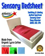 Sensory Pressure Lycra Bedsheet ADHD ASD Sleep Disorder NDIS 3 Colours