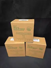 3pc Lot 2 In 1 Silicone Scalp Massager Body Scrubbers 1 Black 2 Cyan