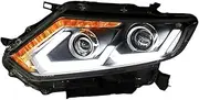 Car Accessories Headlight Assembly LED Lights Lamp DRL Signal Plug And Play Daytime Running Compatible With X-TRAIL 2014-2016