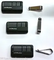 3-Pack Liftmaster 893MAX 3 Button Visor Remote Control Garage Door Opener
