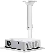 Universal Home Projector Telescopic Hanging Tray White Bracket Conference Room Office Training Hanging Frame Multifunctional Hanger for Office(Small)