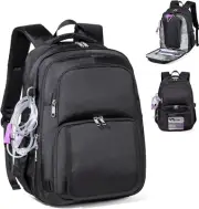Water-Resistant G Tube Backpack with Clear Viewing Window for Enteral Feeding