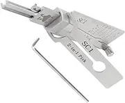 SC1 Pick Tools Hand Tool for Civilian Use Pick & Hook Set 2 in 1 Precision Maintenance Repair Tool, LiShi Tools 2 in 1 Lock Pick Tools for Door Lock Professional Locksmith