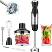5 in 1 Handheld Blender - 1100W Scratch Resistant Blender Stick
