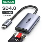 UGREEN Card Reader SD4.0 312MB/s USB-C to SD MicroSD TF For Laptop Phone Macbook