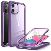 For Iphone 12 Case 12 Pro Rugged Clear Cover with Built-in Screen Protector