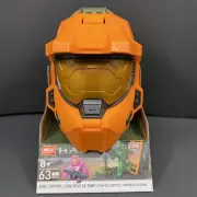 Mega Construx Halo Zone Control Orange Spartan Helmet Set With Figures - New
