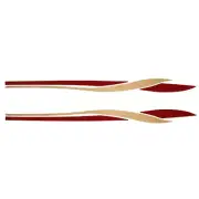 Chaparral Boat Deck Flair Decal U16783 | Signature Maroon Silver (Pair)