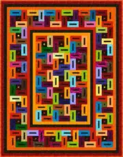 MUMBO JUMBO - 75" x 59" - Pre-cut Patchwork Quilt Kit by Quilt-Addicts Single`
