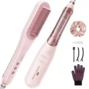 Wavytalk Pro Steam Hair Straightener Brush, Steamline Pro 3 in 1 Straightening B