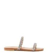ADDISON SLIDE SANDAL in TAN for Women