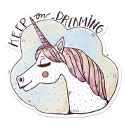 Keep On Dreaming Unicorn Vinyl Decal Sticker - ebn7789