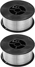 2pcs Flux Core MIG Welding Wire E308LFC-O .031Inch 2 Pound Spool Stainless Steel Mild MIG Wire with Low Splatter for All Position Gas Welding