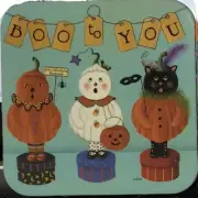 Cork Back Coaster-Holiday Design-BOO TO YOU -Create Your Own Set!