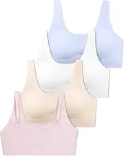 [SALIA GIRL] Training Bras for Girls 10-16 with Adjustable Straps，Tween Sports Seamless Bras with Breathable Removeable Pads