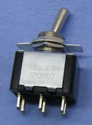 Philmore 30-221 DPDT ON-ON Standard Toggle Switch 3A@125V AC, 1A@250V AC