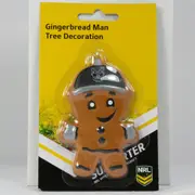 New Zealand Warriors NRL Ceramic Gingerbread Man Christmas Decoration