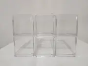 6 PACK CLEAR DISPLAY CASE plastic for 1/64 scale hot wheels matchbox car diecast