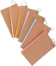 Angoily 1 Set Flashcards with Binder Cards Bulk Double Sided Ruled Note Cards for College School Supplies for Studying and Vocabulary Memorization