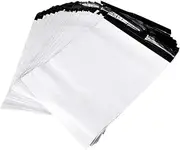 HORIALENCE 100Pcs Thickened White Plastic Mail Bags Self Sealing Shipping Bags Tear Resistant for Secure Packaging and Cost