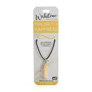 Wishstone Honey Jade Point Pendant Necklace Stone of Tranquility Gemstone
