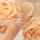 Wedding Ring Sets For Women Nature Inspired Pear Shaped Moissanite Gift For Her