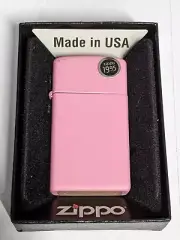 ZIPPO 2012 SLIM PINK MATTE LIGHTER SEALED IN BOX R973