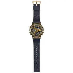 ∣聊聊可議∣CASIO 卡西歐 G-SHOCK 工業風仿舊金屬雙顯手錶 GM-110VG-1A9