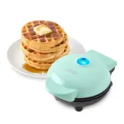 DASH Mini Waffle Maker - 4 Waffle Mold, Nonstick Waffle Iron With Quick Heat-Up