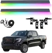 MOMOAU Plug-N-Play Electric Running Boards with LED Lights Compatible with 2019-2025 GMC Canyon Elevation/AT4/Denali | Automatic Retractable Power Steps, 600LB Capacity, Anti-Slip Surface, Vehicle-Spe