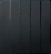 A La Maison Ceilings R104 Bead Board Pre-Painted Foam Glue-up Ceiling Tile (384 sq. ft./Case), Pack of 144, Black Matte