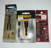 Detachable Magnetic Nut Driver Bit Slotted Hex DEWALT BLACK+DECKER ACE Set of 3