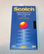 NEW Scotch VHS Tape T-120 PHG Performance High Grade Videocassette SEALED